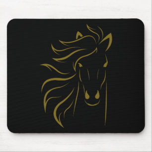 Horse Lover Gifts Womens Equestrian Men Horseback  Mouse Pad