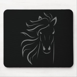 Horse Lover Gifts Womens Equestrian Men Horseback Mouse Pad
