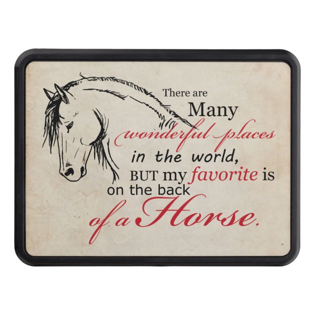 Horse Lover Hitch Cover (Front)