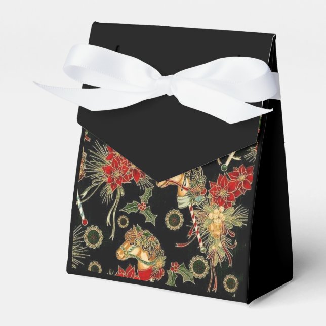 Horse Lover Hobby Horse Favor Boxes (Front Side)