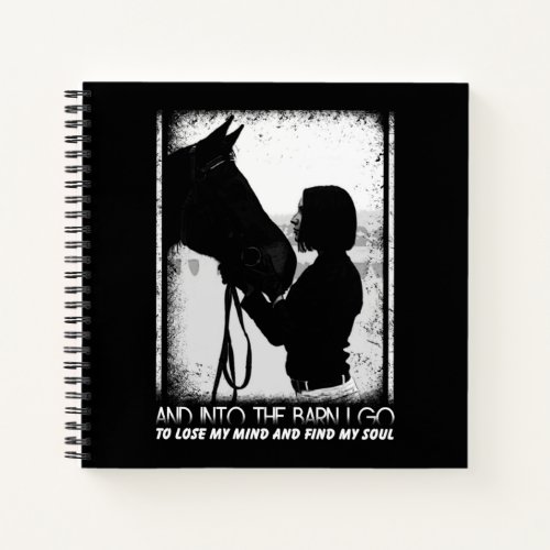 Horse Lover  Horse and Girl Notebook