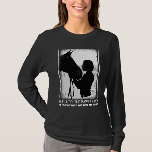 Horse Lover  Horse and Girl T_Shirt