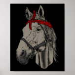 Horse Lover Horseback Riding Hay Horse Rider  Poster