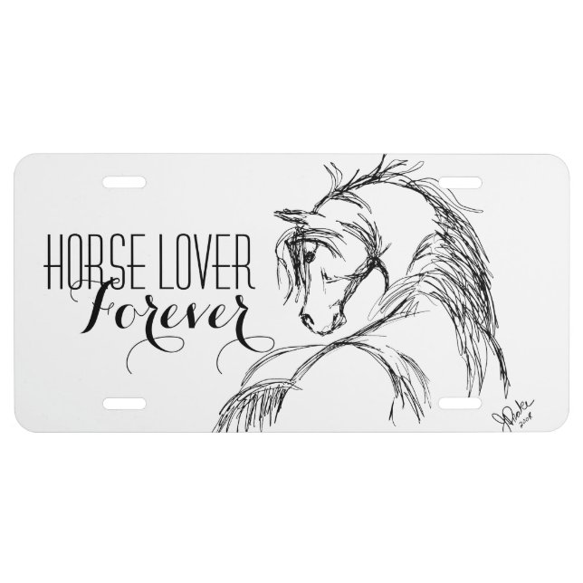 Horse Lover License Plate (Front)