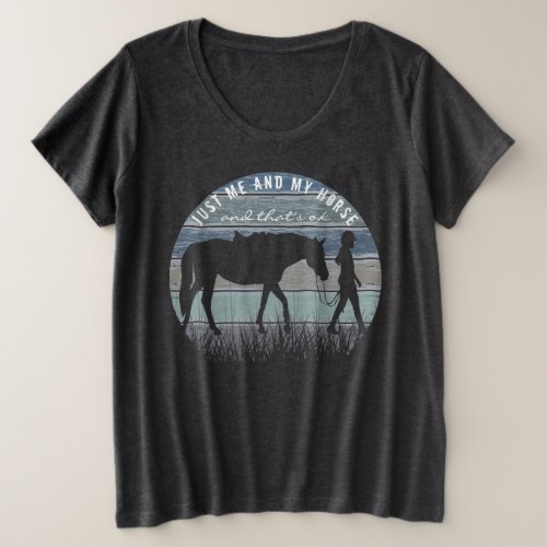 HORSE LOVER _ Me and My Horse Plus Size T_Shirt