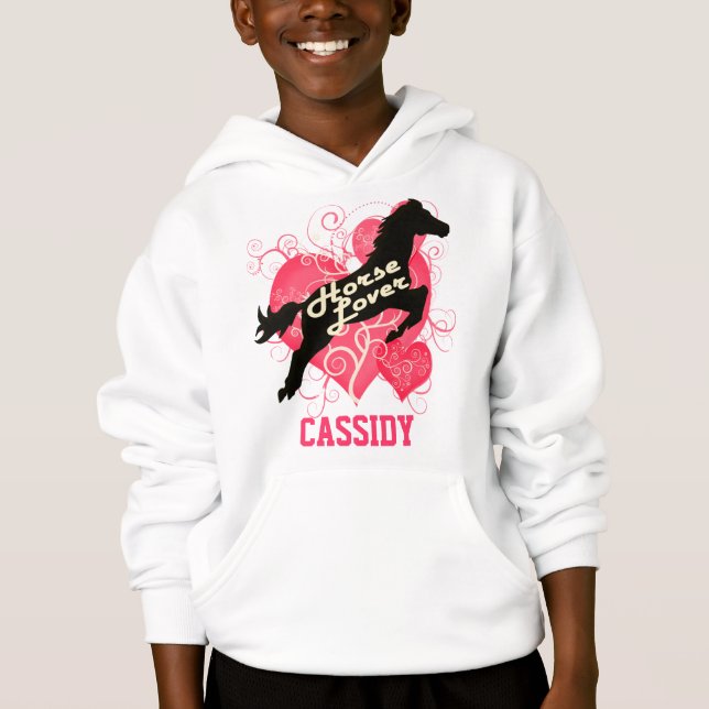 Horse Lover Personalized Cassidy Hoodie (Front)
