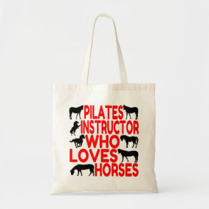 Horse Lover Pilates Instructor Tote Bag