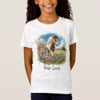 Horse Lover Pinto Foal Girls 