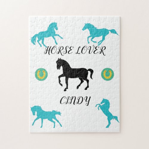 Horse Lover puzzle with personalized name