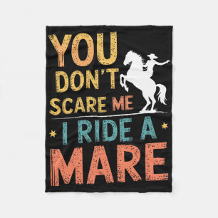 Horse Lover Riding Equestrian Horseback Rider Wome Fleece Blanket