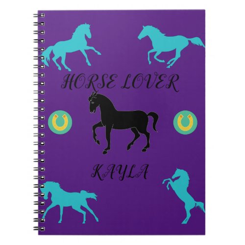 Horse Lover Spiral Notebook Notebook