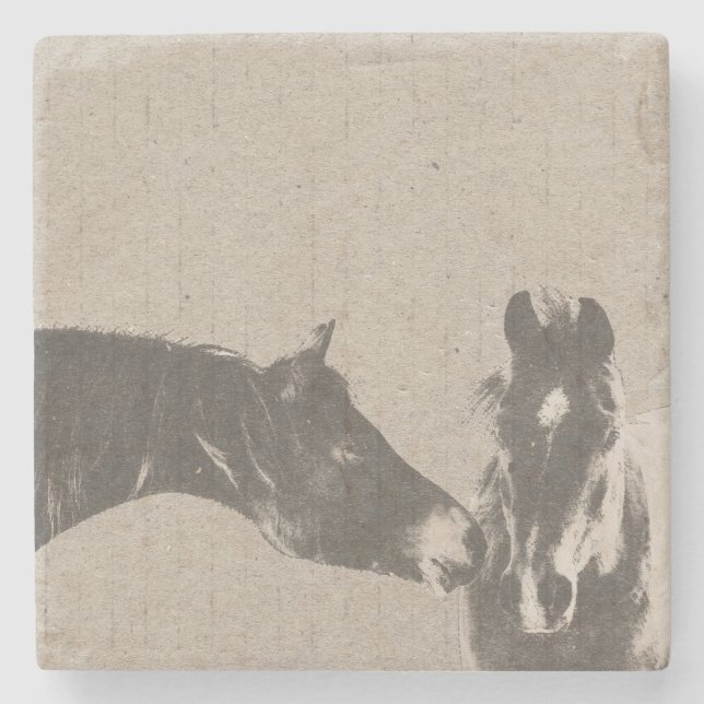 Horse Lover Stone Coaster (Front)