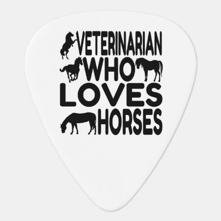 Horse Lover Veterinarian Guitar Pick