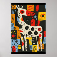 Horse Lover Watercolor Art Poster