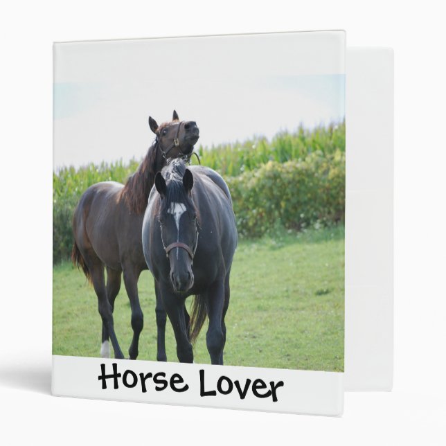 Horse Lovers 3 Ring Binder (Front/Inside)