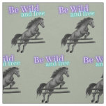 Horse Lovers Be wild and free! Fabric