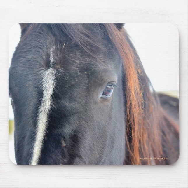 Horse-lover's Beautiful Equine Animal Design Mouse Pad (Front)