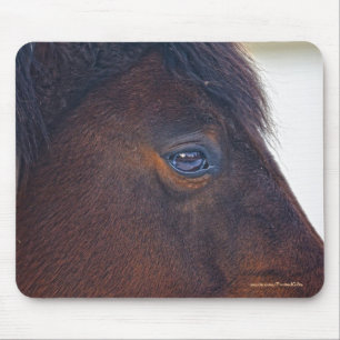 Horse-lover's Beautiful Horse's Eye Animal Design Mouse Pad