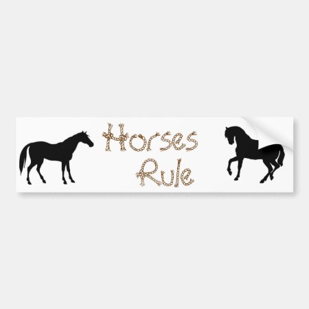 Horse Lovers Bumper Sticker