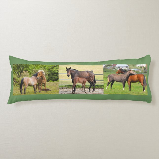 Horse Lovers' custom body pillow (Front)