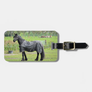 Horse Lover's custom luggage tag