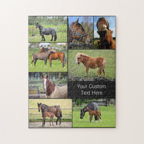 Horse Lovers custom photo puzzle