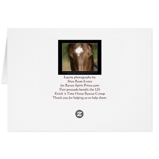 Horse-lover's Equine Animal-lover's Gift (Back Horizontal)