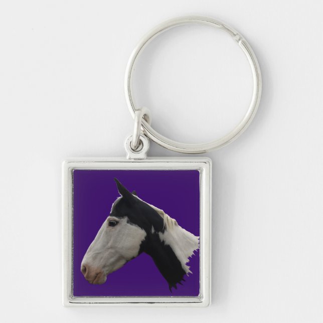 Horse-lover's Equine Animal-lover's Gift Keychain (Front)