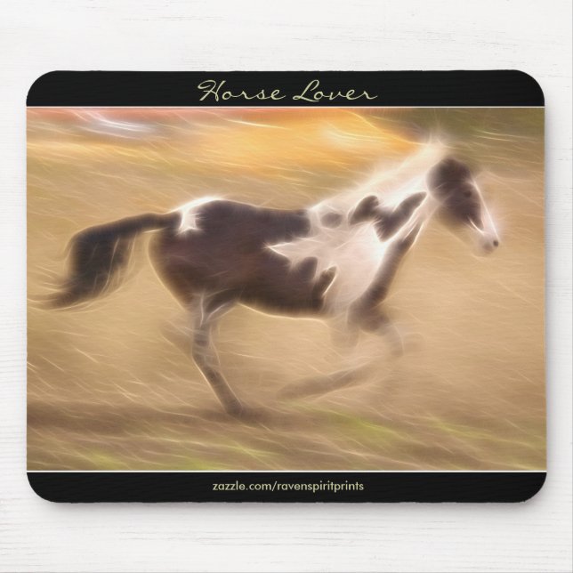 Horse-lover's Equine Animal-lover's Gift Mouse Pad (Front)