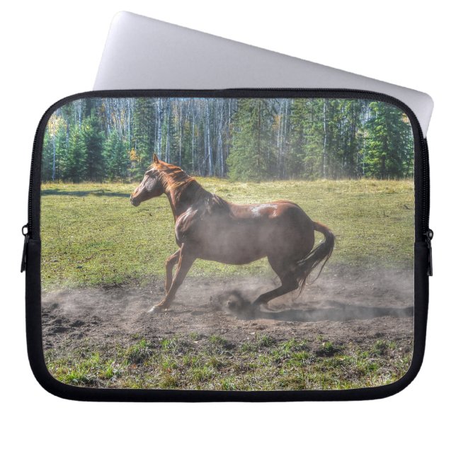 Horse-lovers Equine Ranch Horse Photo Laptop Sleeve (Front)