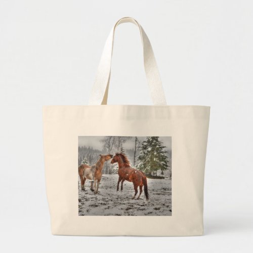 Horse_lovers Equine Ranch Horse Photo Large Tote Bag