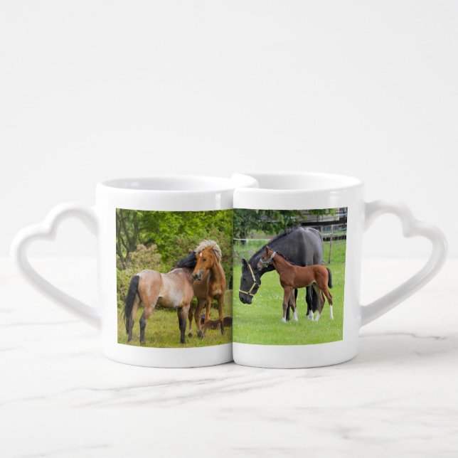 Horse Lovers Funny custom mug set (Front Nesting)