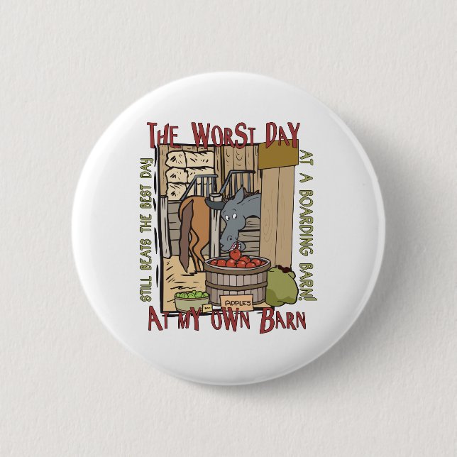 Horse Lovers Gifts Button (Front)