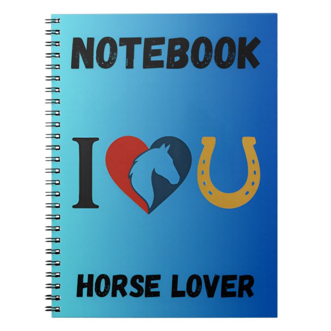 Horse Lovers Notebook - Equestrians, Animal lovers (Front)