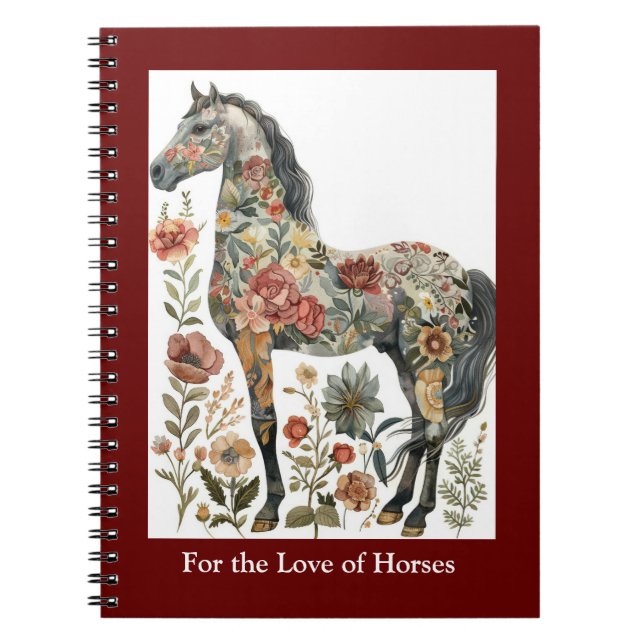 Horse Lovers photo notebook. Notebook (Front)
