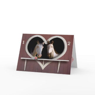 Horse Lovers Valentine Photo Card