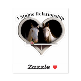 Horse Lovers Valentine's Day Sticker