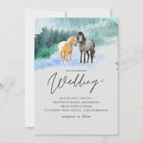 Horse Lovers Wedding Modern Dreamy