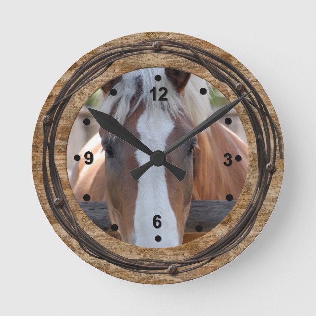 Horse Lovers Western Clock (Front)