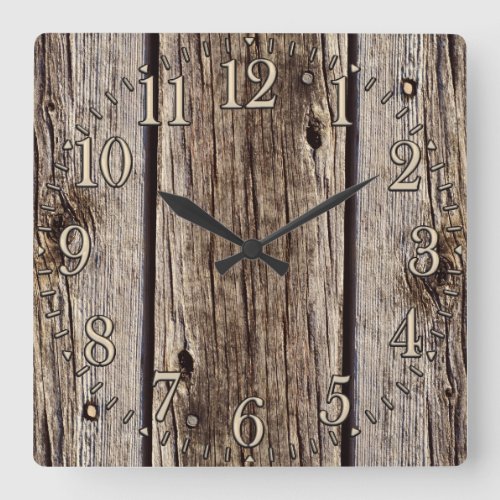 Horse_lovers Western Theme Cowboy Designer Gift Square Wall Clock