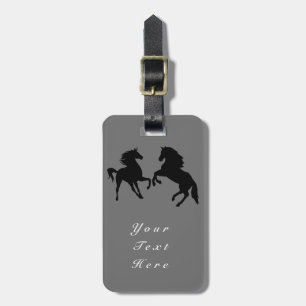 Horse Luggage Tag - Custom Text and Colors