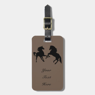 Horse Luggage Tag with Custom Text name and Colors