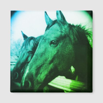 Horse Magnet - Green