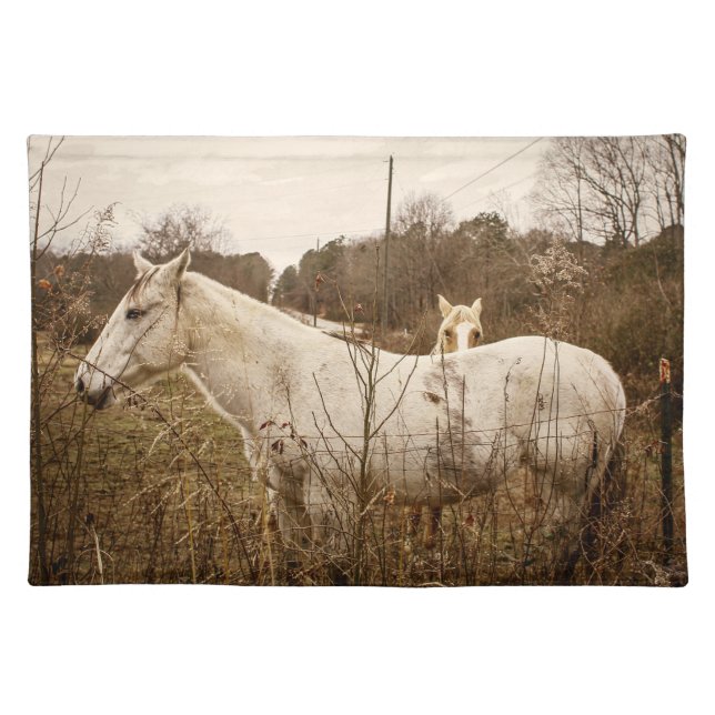 HORSE MAMA Cloth Placemat (Front)