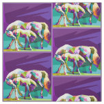 Horse Mare And Colt Print Fabric 4.5&quot;