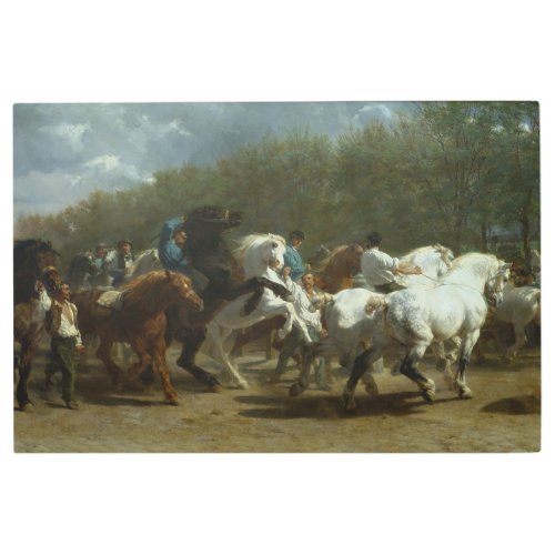 Horse Market Equestrian Fair Metal Print