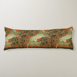 Horse Medieval Arts Crafts Art Nouveau Body Pillow