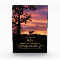 Horse Memorial Beautiful Horse and Poem Name Photo