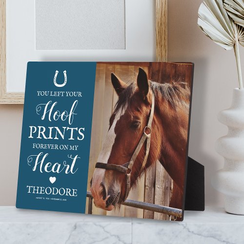 Horse Memorial _ Equestrian Gift Plaque