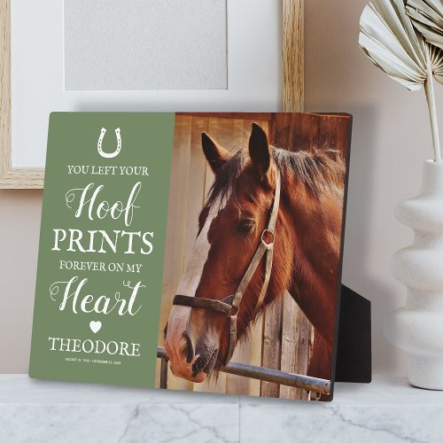 Horse Memorial _ Equestrian Green Plaque